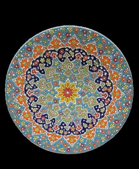 تصویر 3 از خرید بشقاب مینا کاری سفالی عمده